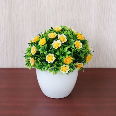Outdoor Flower Fake False Plants Flowers Artificial Garden Decor With Pot~ Outdoor Flower Fake False Plants Flowers Artificial Garden Decor With Pot~